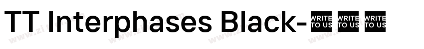 TT Interphases Black字体转换
